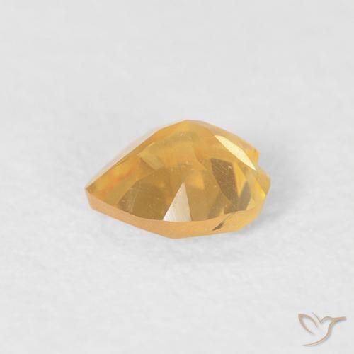 Citrine Orange Doré naturelle Cœur, 0.32 ct, VVS