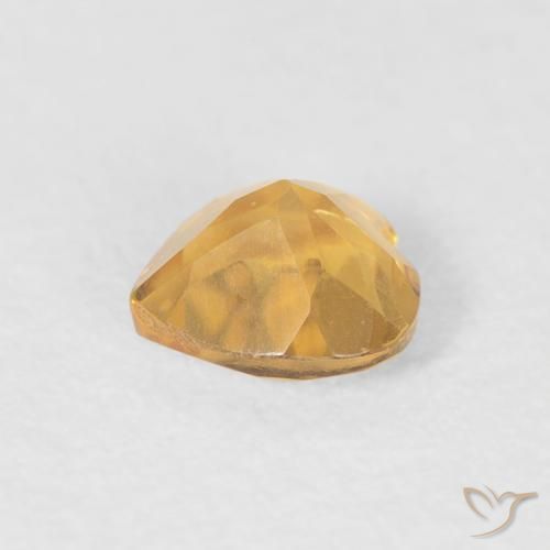 Citrine Or moyen naturelle Cœur, 0.39 ct, VVS