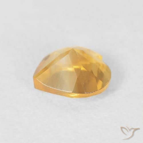 Citrine Or naturelle Cœur, 0.42 ct, VVS