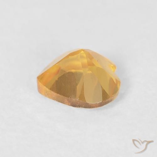 Citrine Or naturelle Cœur, 0.41 ct, VVS