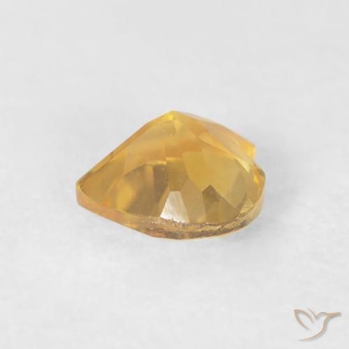 Citrine Or moyen naturelle Cœur, 0.41 ct, VVS