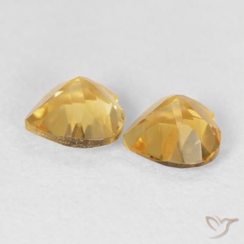 Shop natural 1.43ct Doré Citrine gems, Cœur, from Brésil at GemSelect. In stock, global shipping!