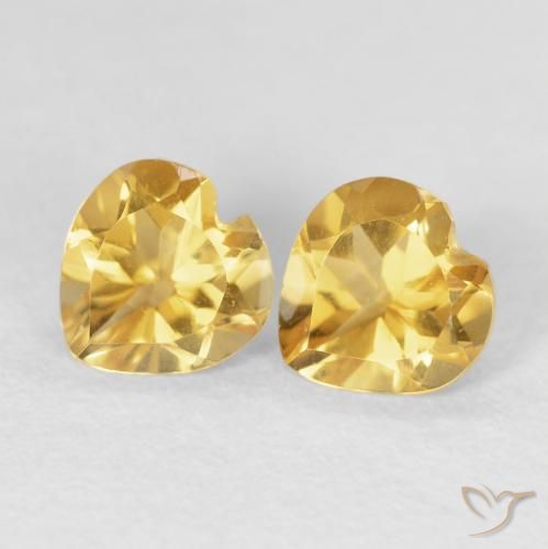 Shop natural 1.42ct Or Citrine gems, Cœur, from Brésil at GemSelect. In stock, global shipping!