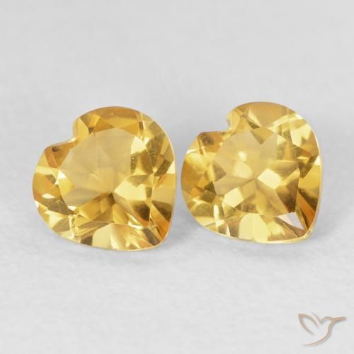 Shop natural 1.59ct Doré Citrine gems, Cœur, from Brésil at GemSelect. In stock, global shipping!