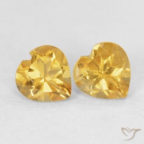 Shop natural 0.88ct Doré Citrine gems, Cœur, from Brésil at GemSelect. In stock, global shipping!