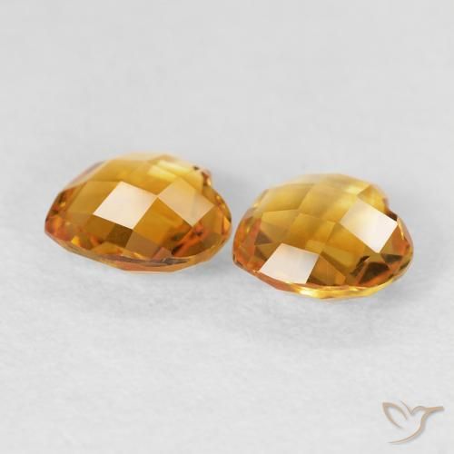 Shop natural 1.29ct Or-orange moyen Citrine gems, Cœur, from Brésil at GemSelect. In stock, global shipping!
