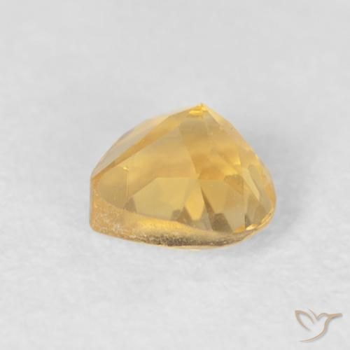 Citrine Or moyen naturelle Cœur, 0.48 ct, VVS