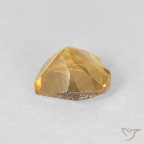 Citrine Or moyen naturelle Cœur, 0.72 ct, VVS