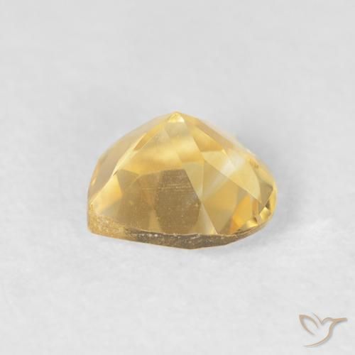 Citrine Or naturelle Cœur, 0.72 ct, VVS