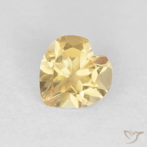 0.55ct Naturel Or Citrine, Cœur, VVS