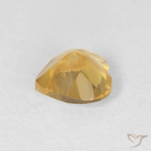 Citrine Or moyen naturelle Cœur, 0.64 ct, VVS