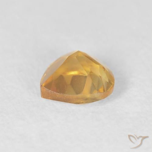 Citrine Or naturelle Cœur, 0.45 ct, VVS