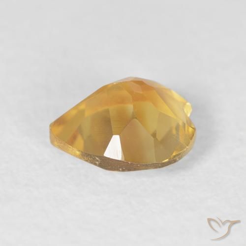 Citrine Or naturelle Cœur, 0.66 ct, VVS