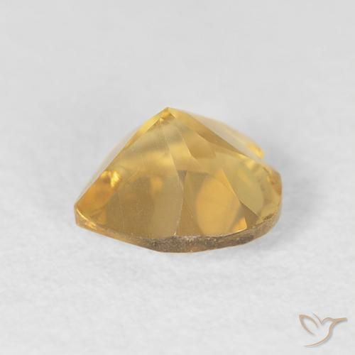 Citrine Or moyen naturelle Cœur, 0.71 ct, VVS