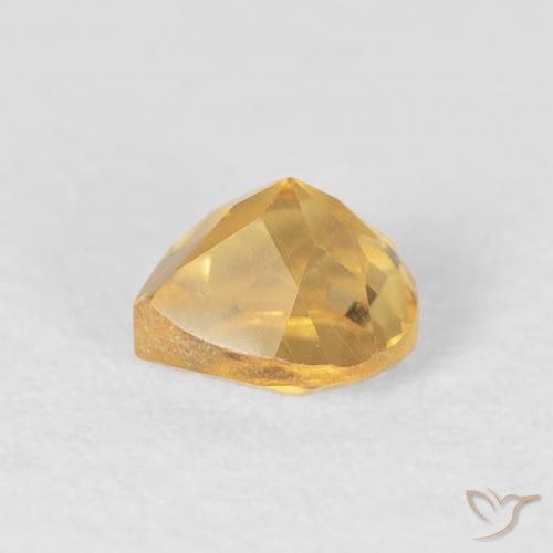 Citrine Or moyen naturelle Cœur, 0.51 ct, VS