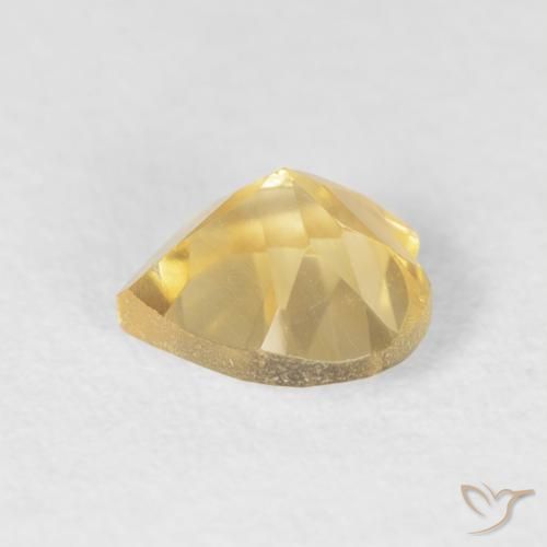 Citrine Orange Doré naturelle Cœur, 0.74 ct, VS