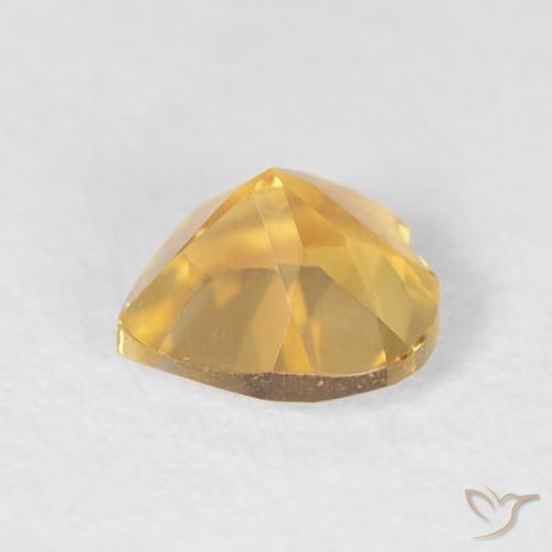 Citrine Or moyen naturelle Cœur, 0.70 ct, VVS