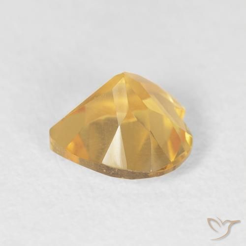 Citrine Or moyen naturelle Cœur, 0.71 ct, VS