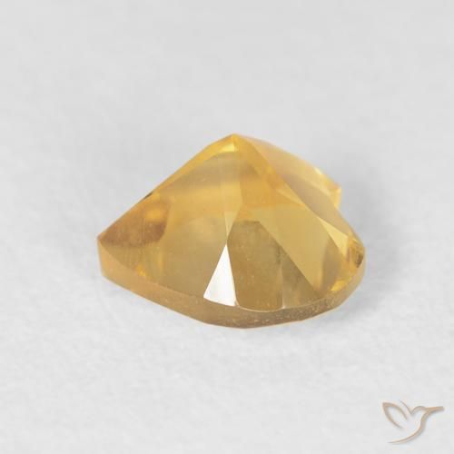 Citrine Or naturelle Cœur, 0.70 ct, VVS