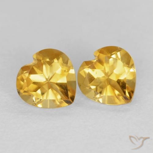 Shop natural 1.55ct Doré profond Citrine gems, Cœur, from Brésil at GemSelect. In stock, global shipping!
