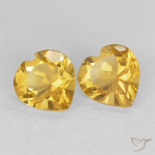 Shop natural 1.47ct Doré profond Citrine gems, Cœur, from Brésil at GemSelect. In stock, global shipping!