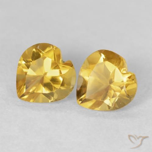 Shop natural 1.52ct Doré profond Citrine gems, Cœur, from Brésil at GemSelect. In stock, global shipping!