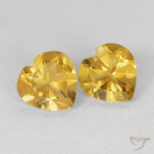 Shop natural 1.42ct Or moyen Citrine gems, Cœur, from Brésil at GemSelect. In stock, global shipping!