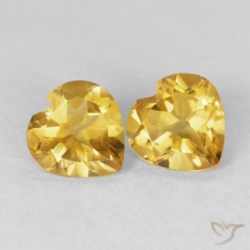Shop natural 1.30ct Doré Citrine gems, Cœur, from Brésil at GemSelect. In stock, global shipping!