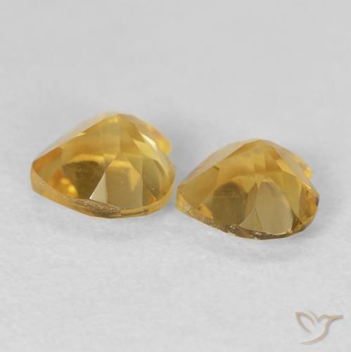 Shop natural 1.45ct Doré profond Citrine gems, Cœur, from Brésil at GemSelect. In stock, global shipping!