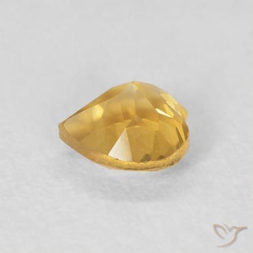 Citrine Or moyen naturelle Cœur, 0.44 ct, VVS