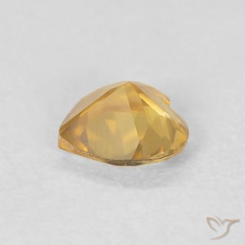 Citrine Or moyen naturelle Cœur, 0.35 ct, VVS-VS