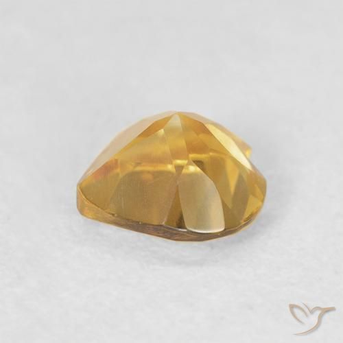 Citrine Doré naturelle Cœur, 0.67 ct, VVS-VS