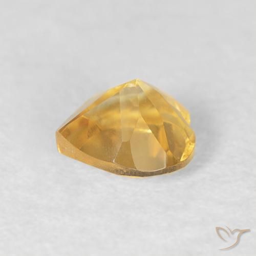 Citrine Doré naturelle Cœur, 0.45 ct, VVS