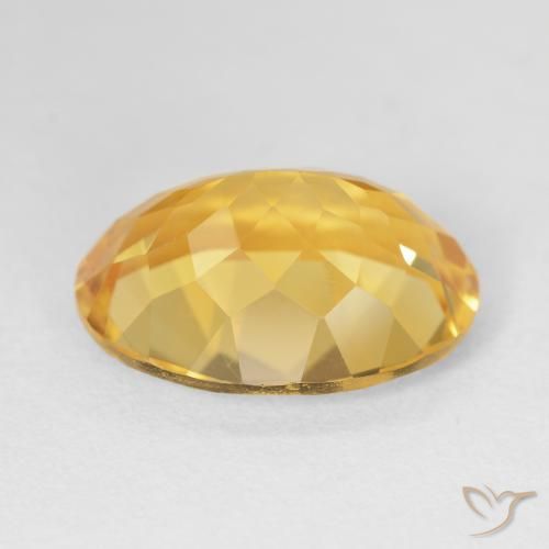 Citrine Orange Doré naturelle ovale, 11.61 ct, VVS