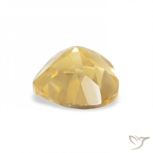 Citrine Orange Doré naturelle Cœur, 0.72 ct, VVS-VS