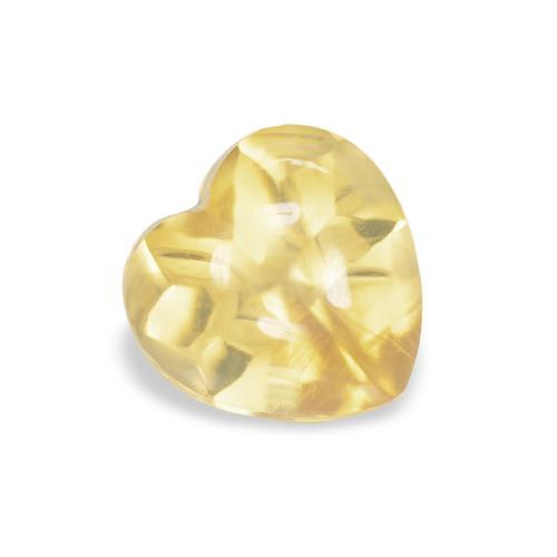 Citrine Jaune clair naturelle Cœur, 0.92 ct, Transparent