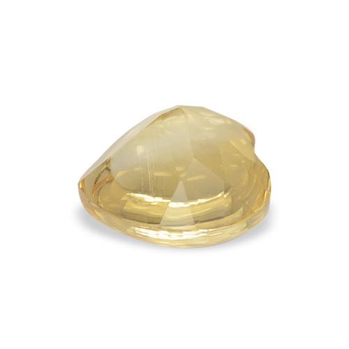 Citrine Jaune clair naturelle Cœur, 0.92 ct, Transparent