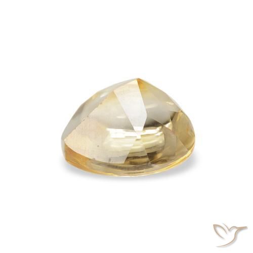 Citrine Doré léger naturelle Cœur, 0.75 ct, Transparent
