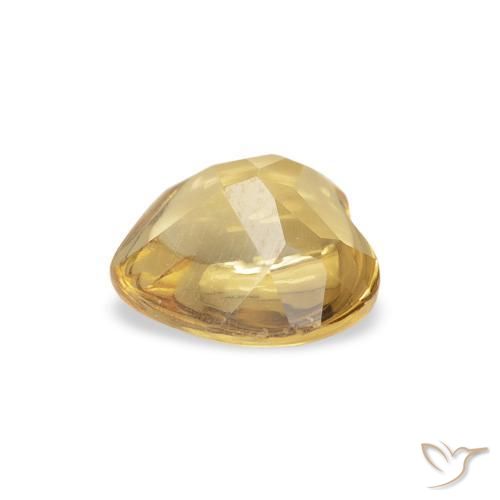 Citrine Or naturelle Cœur, 0.74 ct, Transparent
