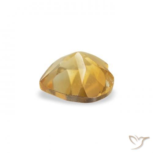 Citrine Doré naturelle Cœur, 0.34 ct, VS