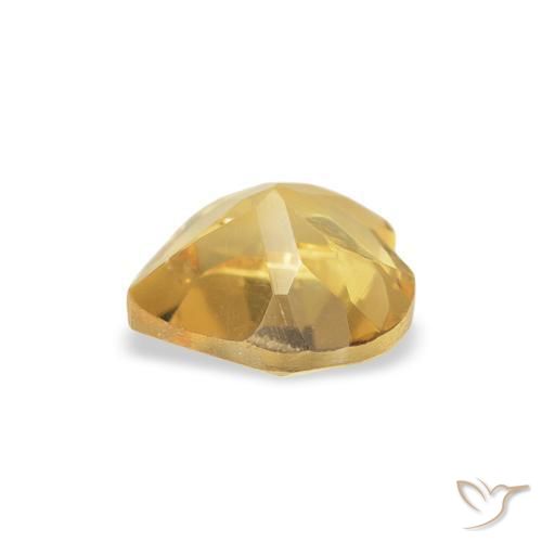 Citrine Doré moyen naturelle Cœur, 0.70 ct, VS