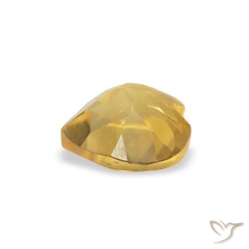 Citrine Doré moyen naturelle Cœur, 0.44 ct, VS