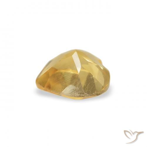 Citrine Orange Doré naturelle Cœur, 0.38 ct, VS
