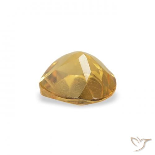 Citrine Orange Doré naturelle Cœur, 0.39 ct, VS