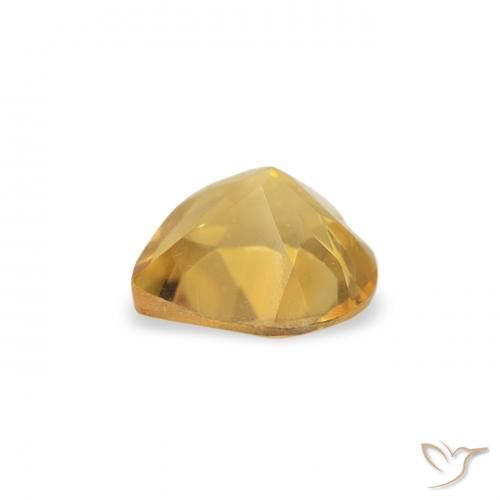 Citrine Doré moyen naturelle Cœur, 0.37 ct, VS