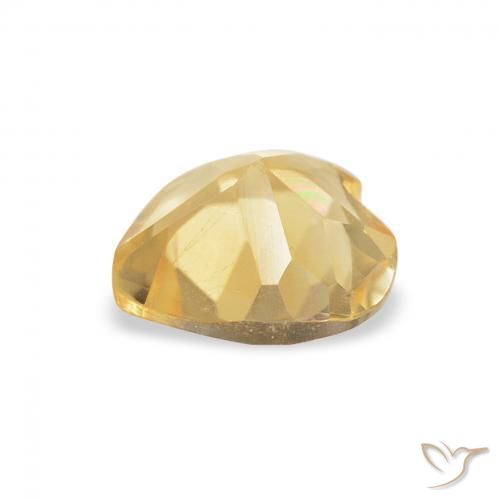 Citrine Or naturelle Cœur, 0.57 ct, VVS
