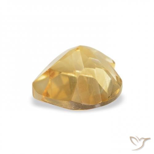 Citrine Or naturelle Cœur, 0.84 ct, VVS