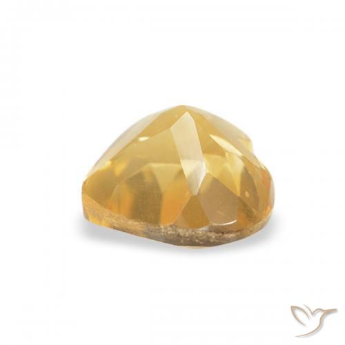 Citrine Top Gold naturelle Cœur, 0.44 ct, VVS