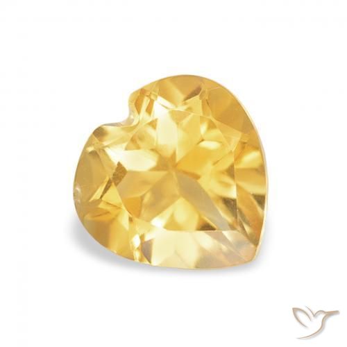 Citrine Or naturelle Cœur, 0.69 ct, VVS