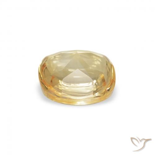 Citrine Or naturelle Coussin, 0.57 ct, Transparent